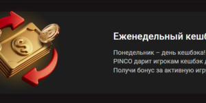 Еженедельный кешбэк от Pinco