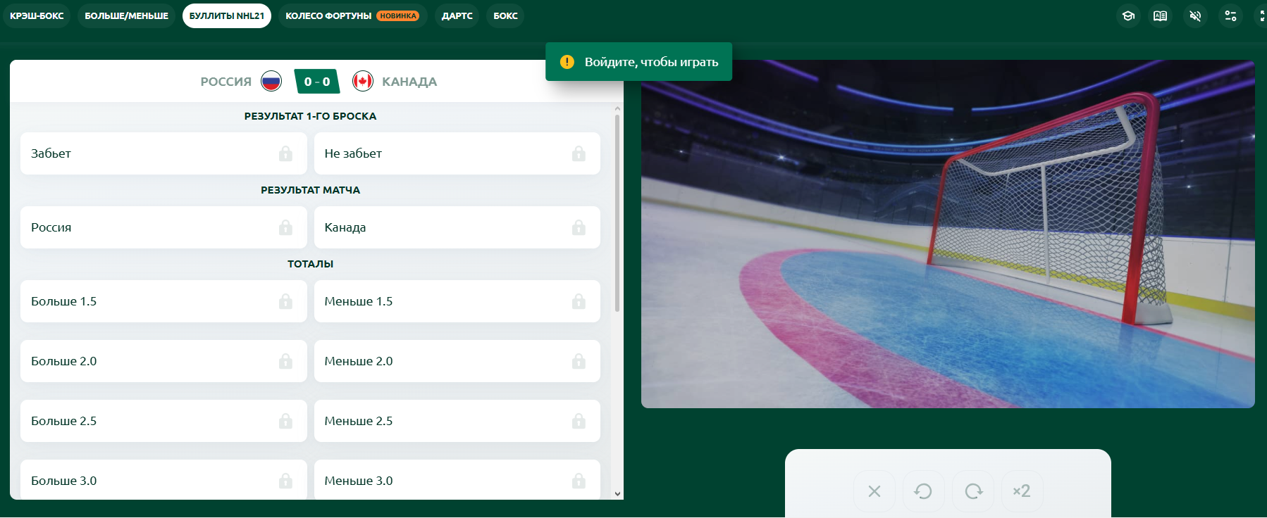 Буллиты NHL2021
