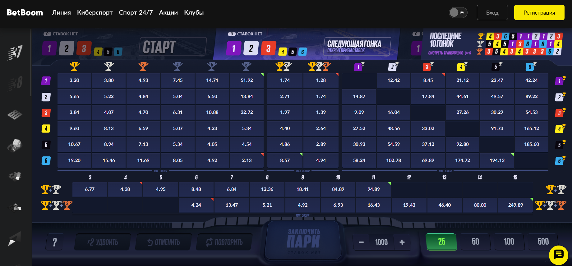 форсаж БетБум