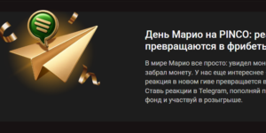 День Марио в Pinco