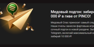 Медовый подгон: забирай 10 000 ₽ в гиве от PINCO!